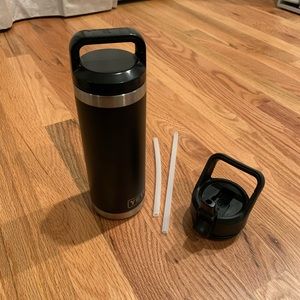 Yeti 18oz Rambler Water Bottle with Additional Straw Cap